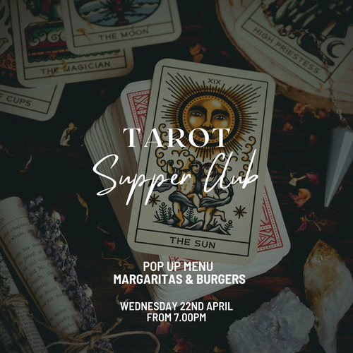 Tarot Supper Club event on 22nd April