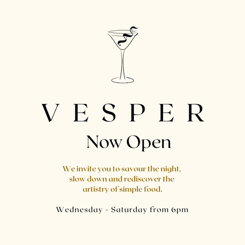 Vesper at The Hub on Verulam, now open!